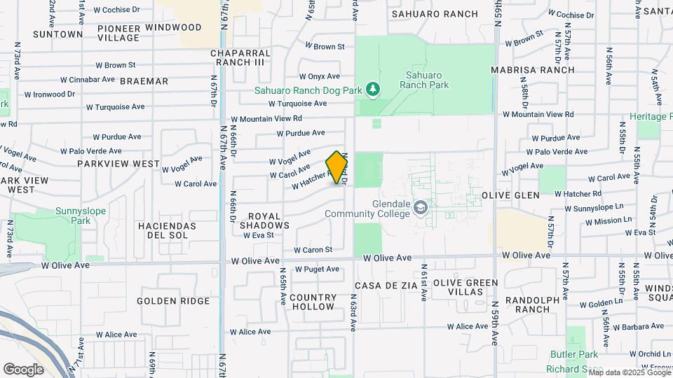 6319 W Sunnyslope Ln Map and Location Details