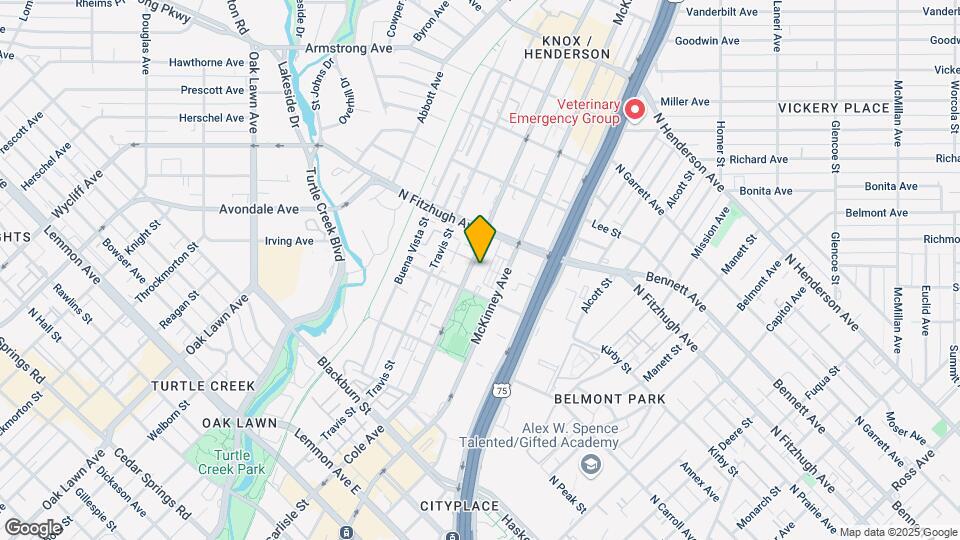 4124 Cole Ave Mapa y Detalles de la Ubicación