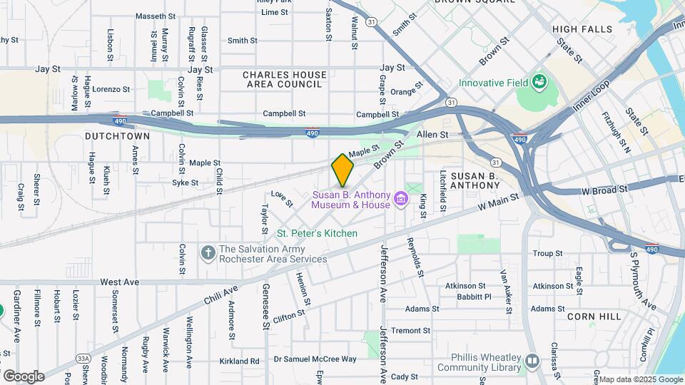 588 Brown St Map and Location Details