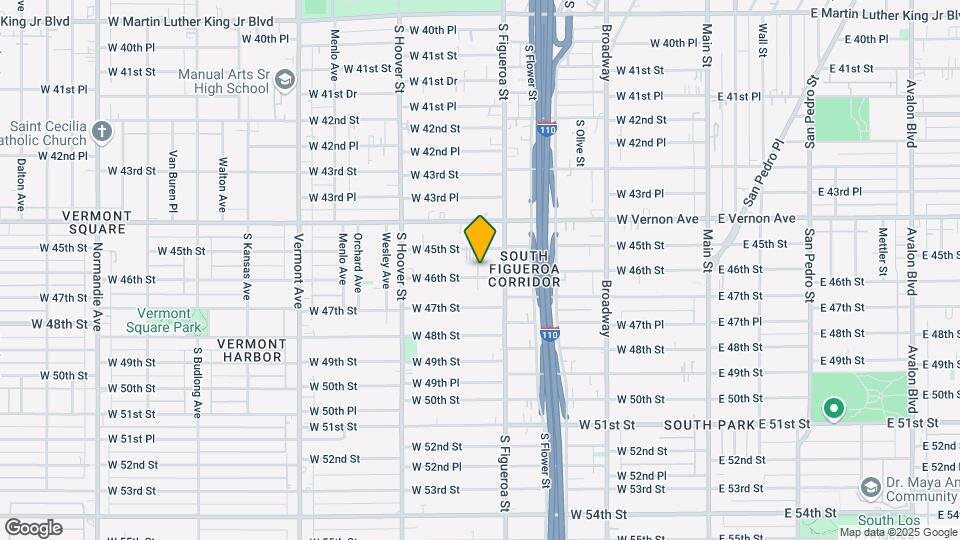 541 W 46th St Map and Location Details