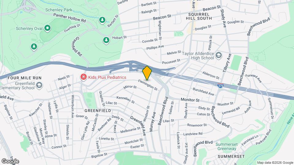 1033 Flemington St Map and Location Details