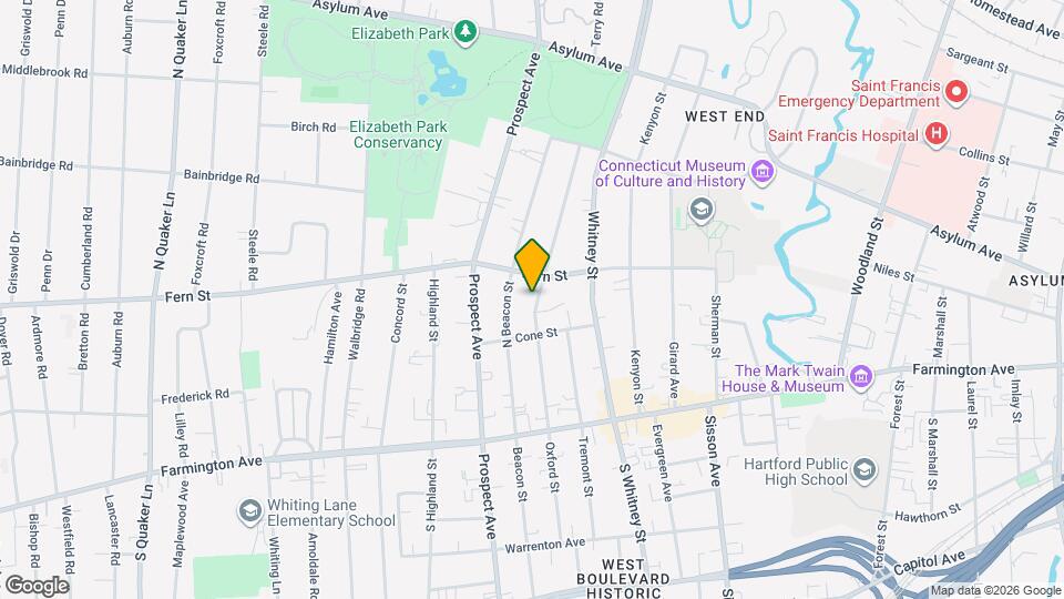 191 Oxford St, Unit 2 Bedroom West End Map and Location Details