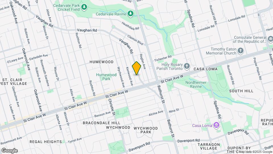 98 Vaughan Rd Map and Location Details