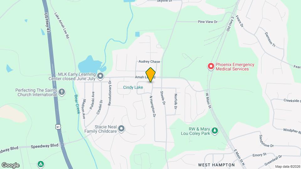 1323 N Hampton Dr Map and Location Details