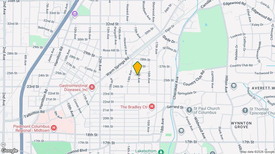 1429 25th St Map and Location Details