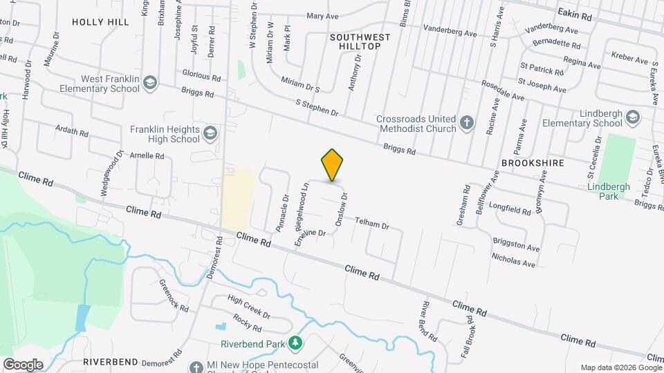 1181 Onslow Dr Mapa y Detalles de la Ubicación