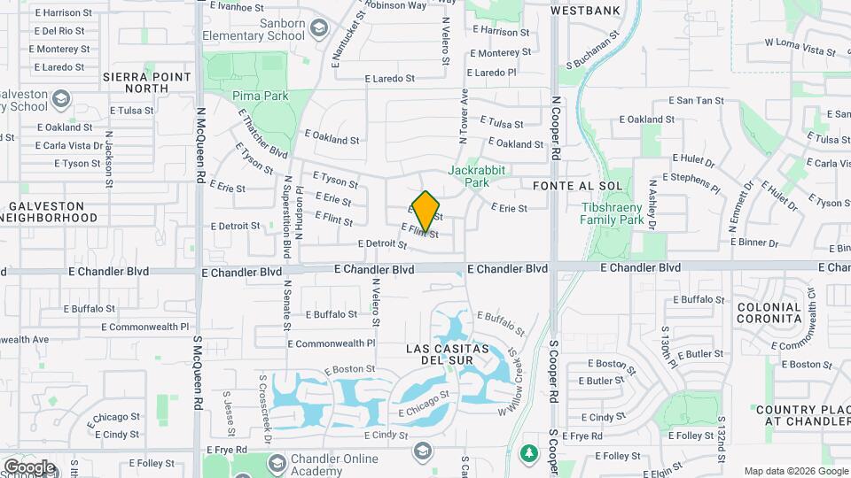 1651 E Flint St Map and Location Details