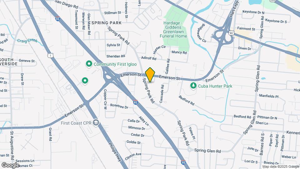 3605 Spring Park Rd Map and Location Details