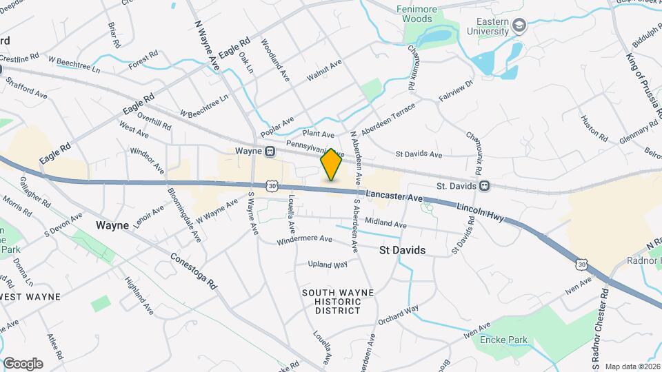 227 E Lancaster Ave, Unit Apt #2 Map and Location Details