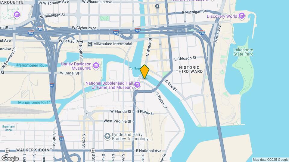 130 S Water St Map and Location Details