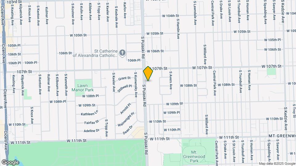 10739 S Pulaski Rd, Unit 2B Map and Location Details