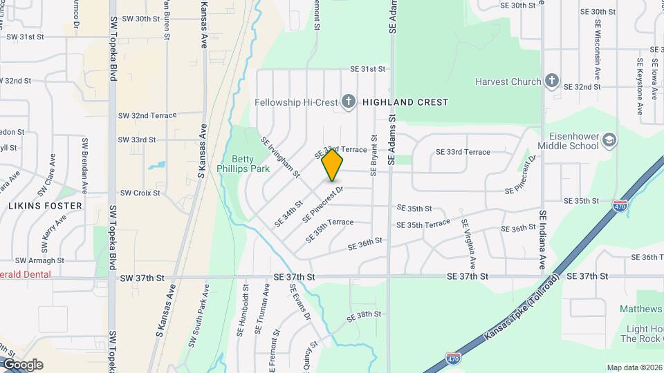 416 SE Pinecrest Dr Map and Location Details