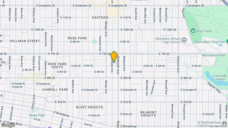 612 Coronado Ave Mapa y Detalles de la Ubicación