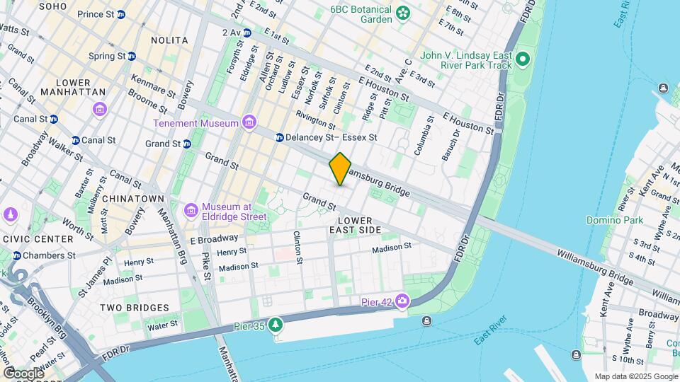 131 Broome St Mapa y Detalles de la Ubicación