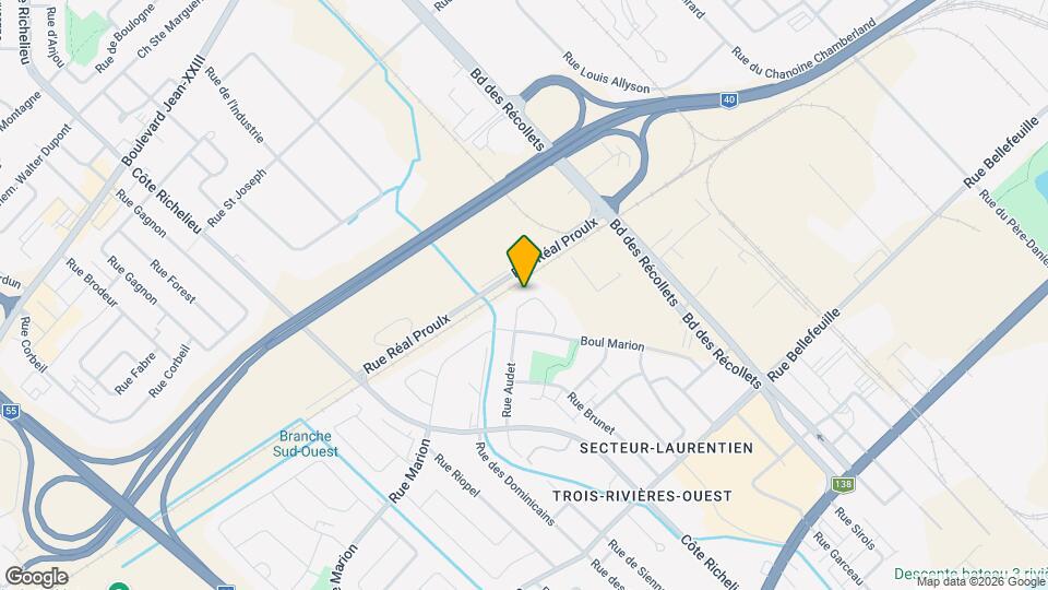 4570 Denault Rue Map and Location Details