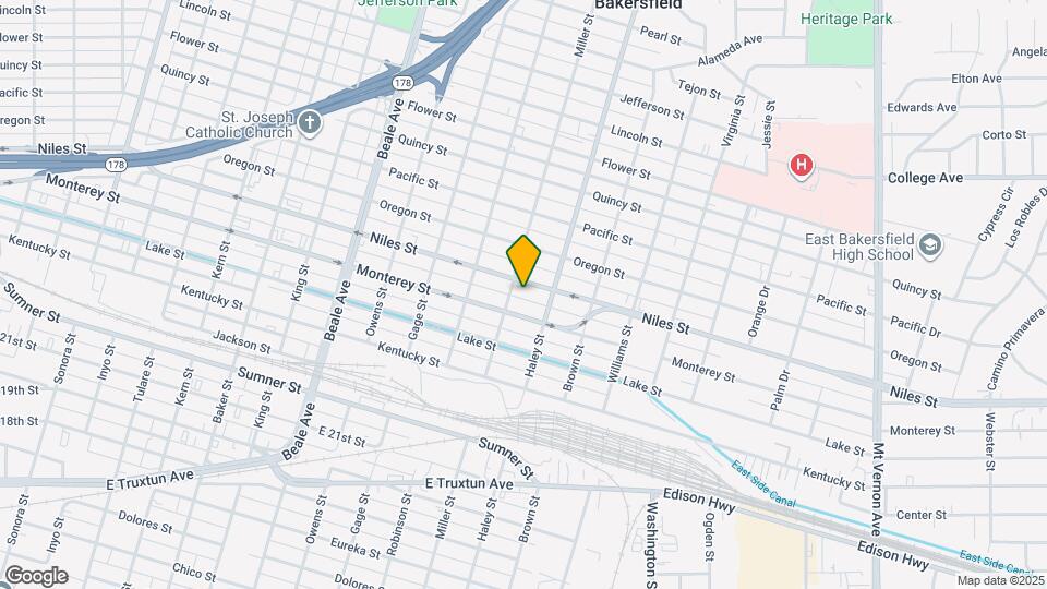 1309 Niles St Mapa y Detalles de la Ubicación