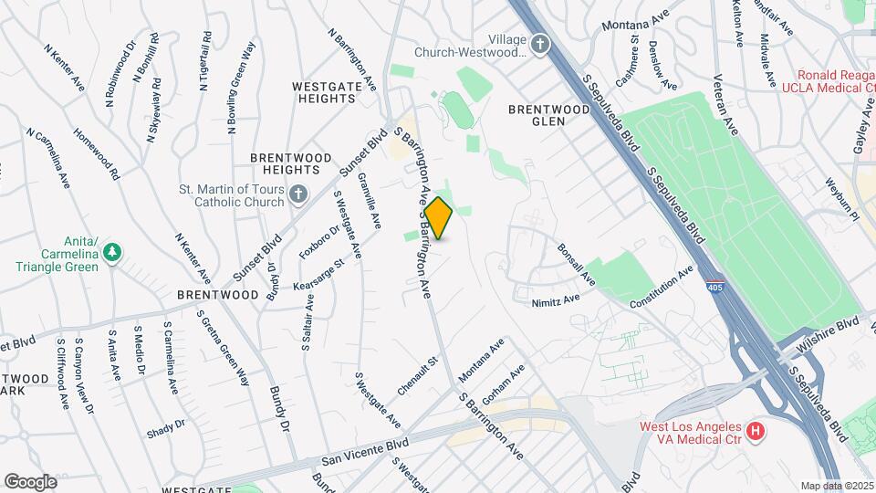 410 S Barrington Ave, Unit Unit 200 Map and Location Details