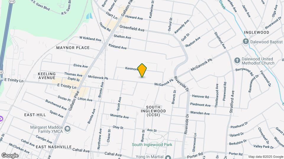 1243 McGavock Pk Map and Location Details