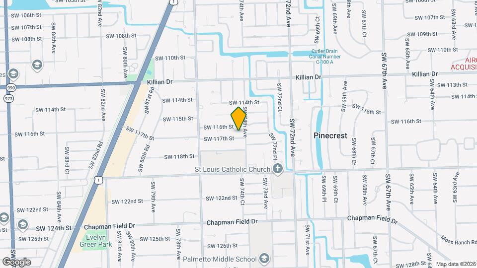 7415 SW 117th St Mapa y Detalles de la Ubicación