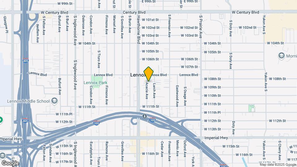 10828-10830 Acacia Ave Mapa y Detalles de la Ubicación