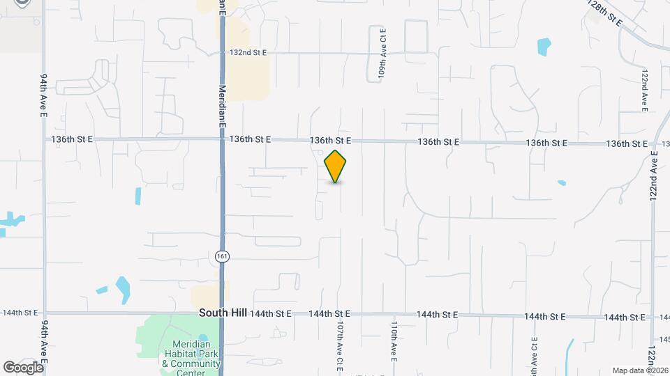 13806 107th Ave Ct E Map and Location Details
