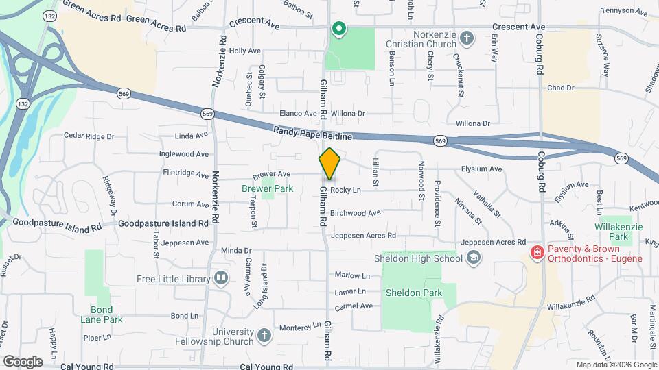 2107 Rocky Ln Map and Location Details