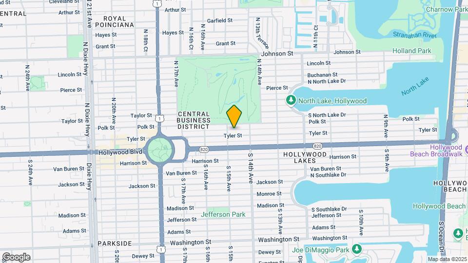 1445 Tyler St Map and Location Details