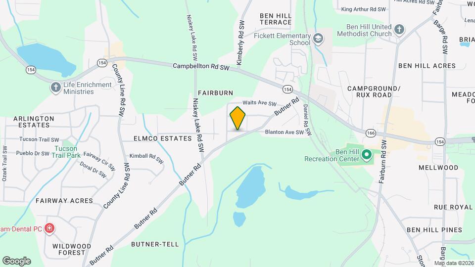 2345 Butner Rd Map and Location Details