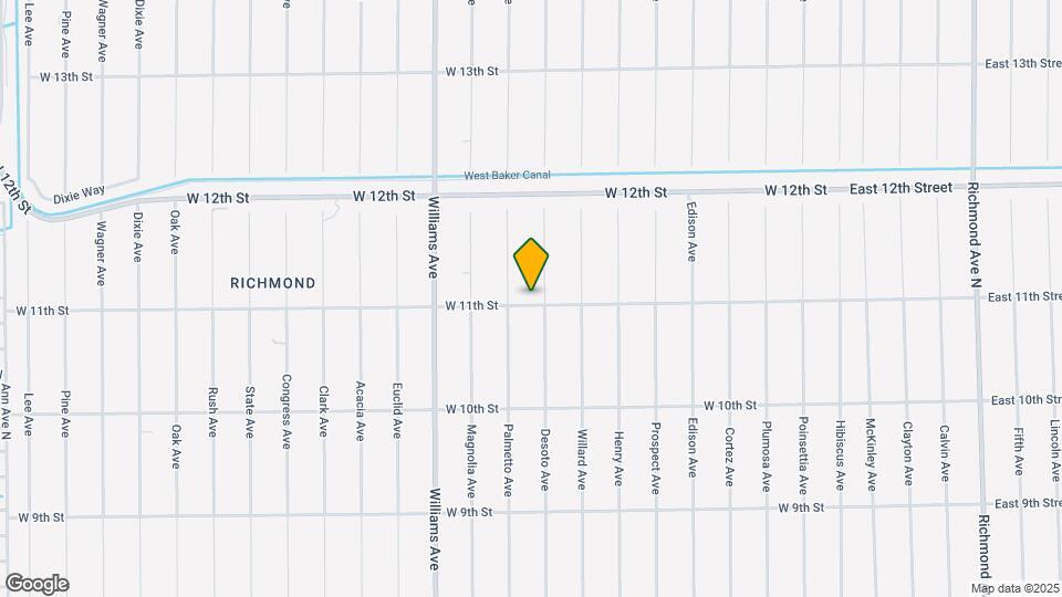 802 W 11th St Map and Location Details