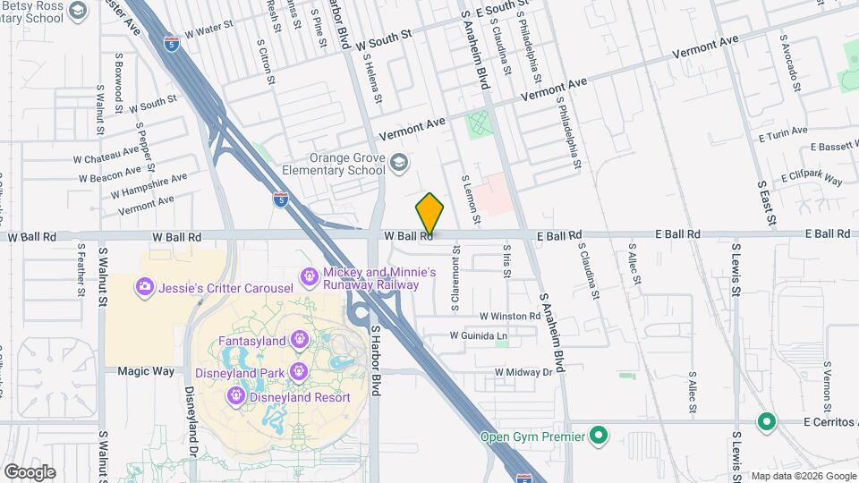 328 W Ball Rd Map and Location Details