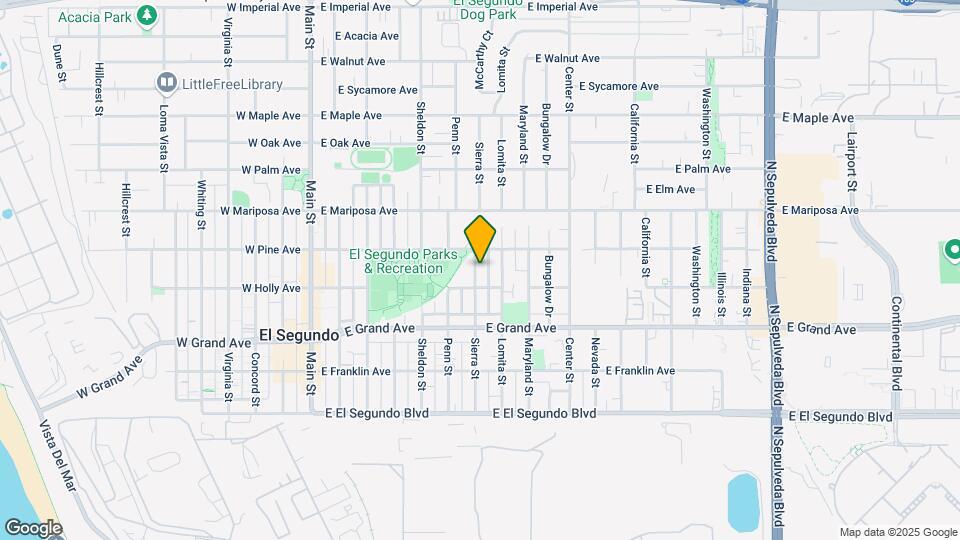 424 Sierra St Map and Location Details