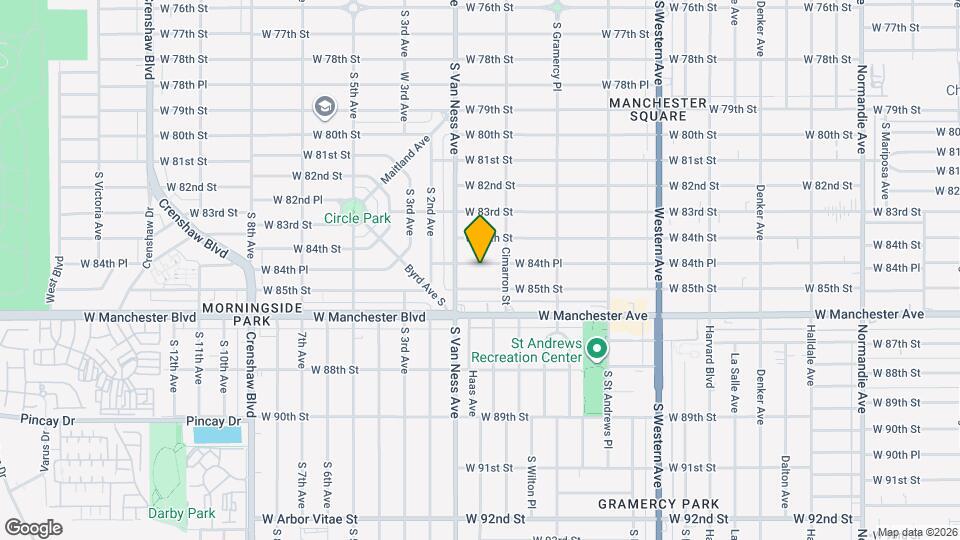 2132 W 84th Pl, Unit Studio Map and Location Details