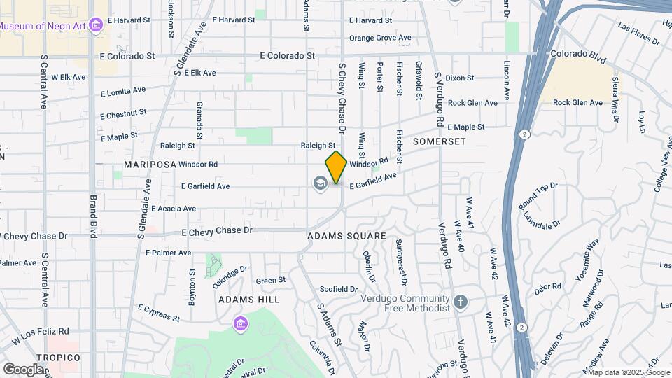1140 E Garfield Ave Map and Location Details