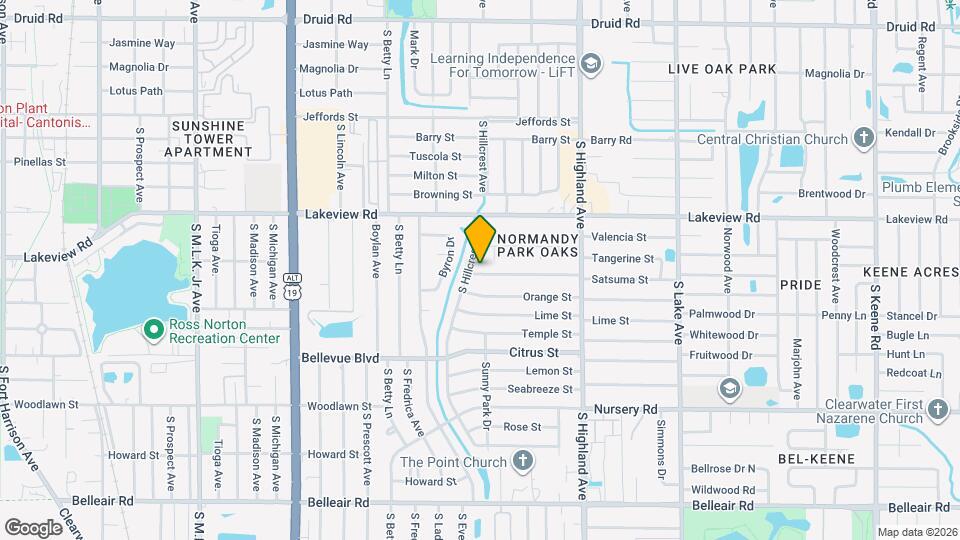 1390 Satsuma St Map and Location Details