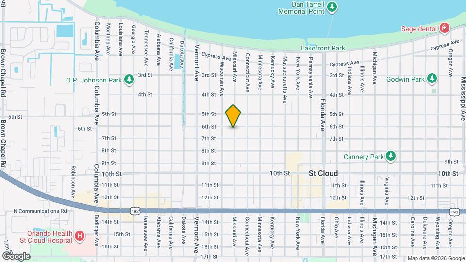 608 Missouri Ave Map and Location Details