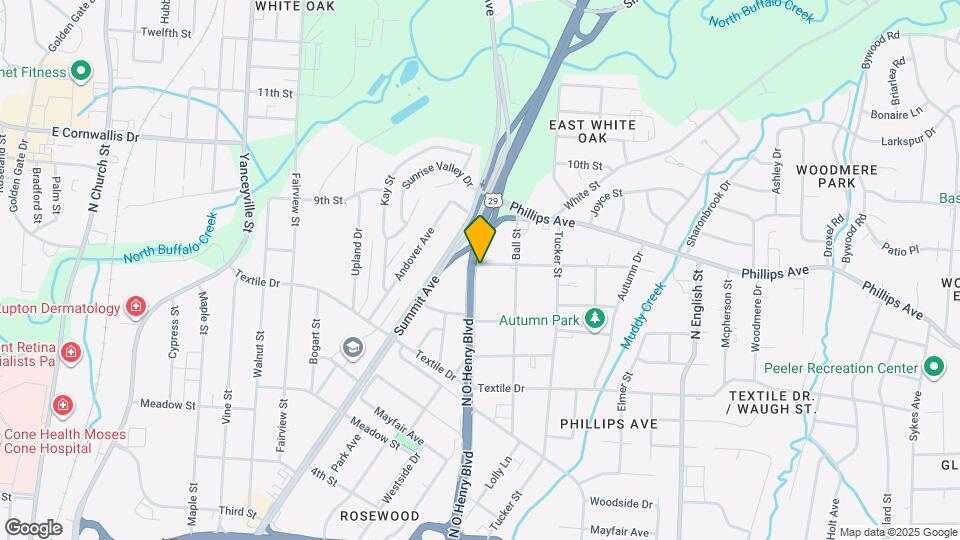 1616 North O.Henry Boulevard Map and Location Details