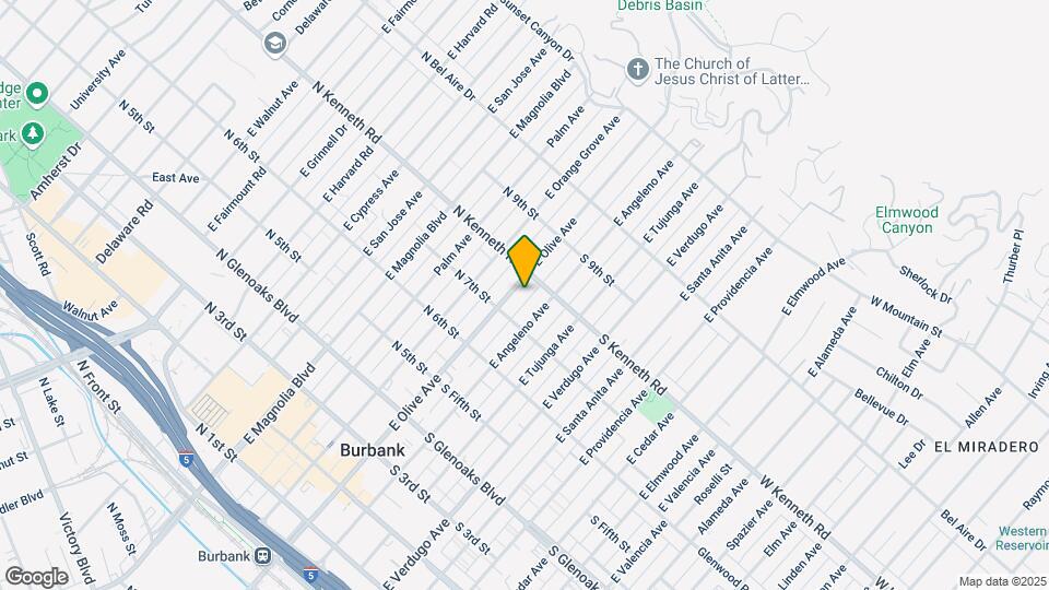 728 E Olive Ave Mapa y Detalles de la Ubicación