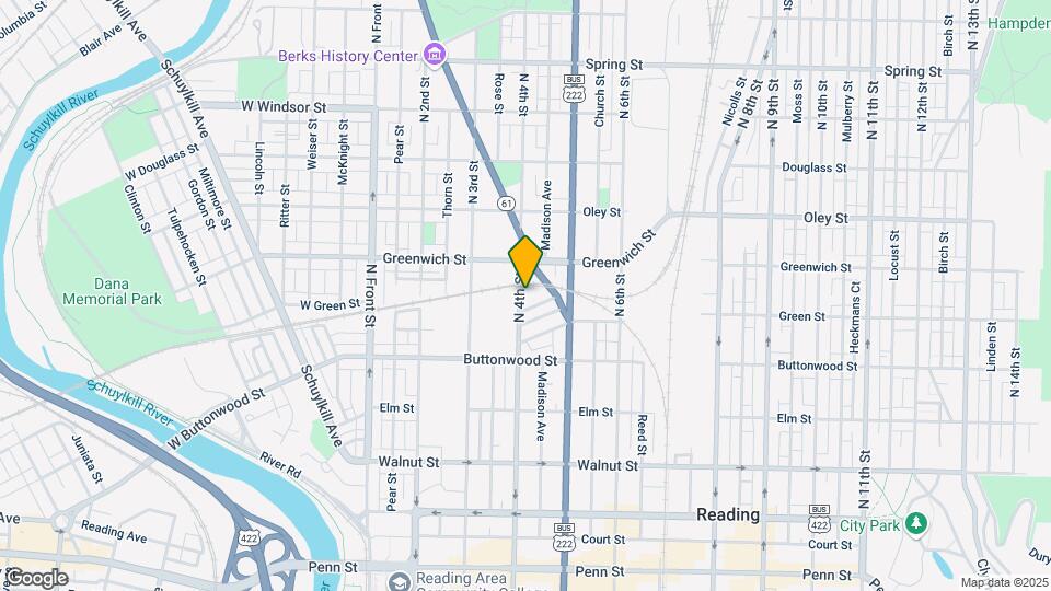 511 N 4th St Map and Location Details