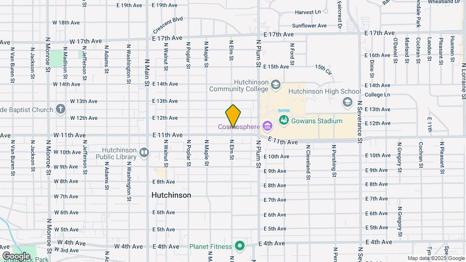 1102 N Elm St Map and Location Details