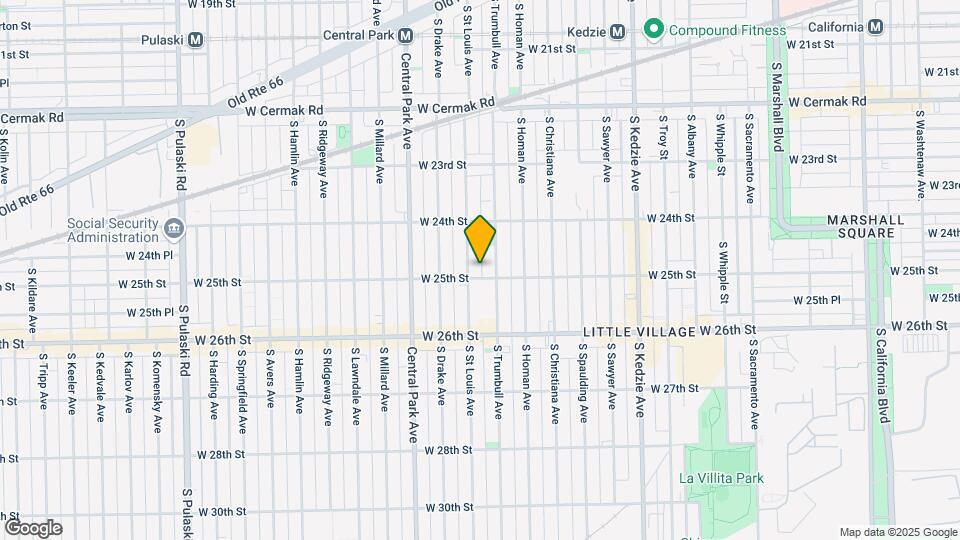 2451 S Saint Louis Ave Mapa y Detalles de la Ubicación