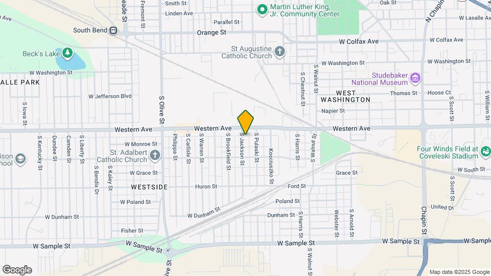 418 S Jackson St Map and Location Details