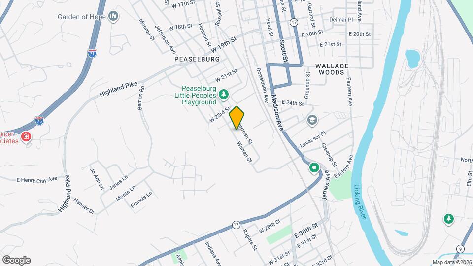 2422 Warren St Map and Location Details