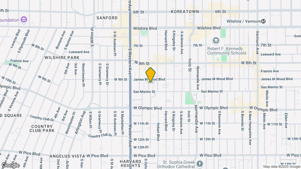 912 S Serrano Ave Map and Location Details