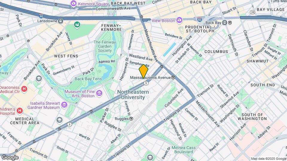315 Huntington Ave Map and Location Details