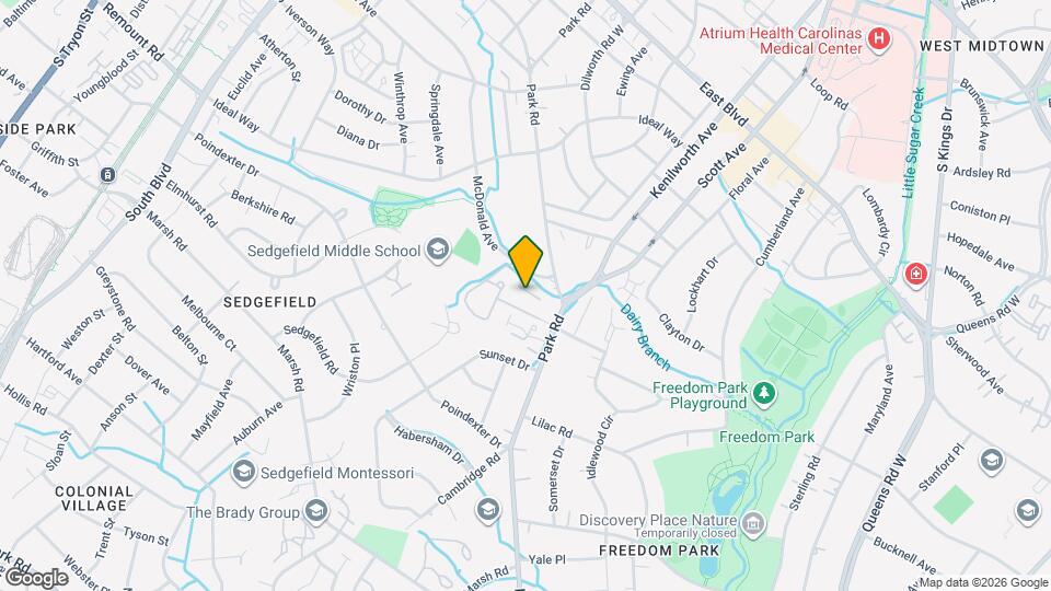 2614 Park Rd Map and Location Details