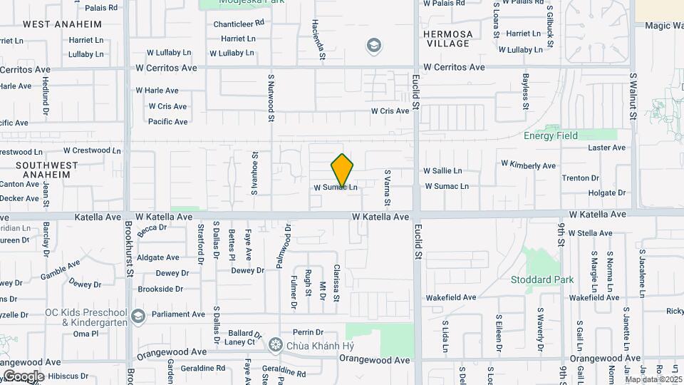 1802 W Sumac Ln Map and Location Details