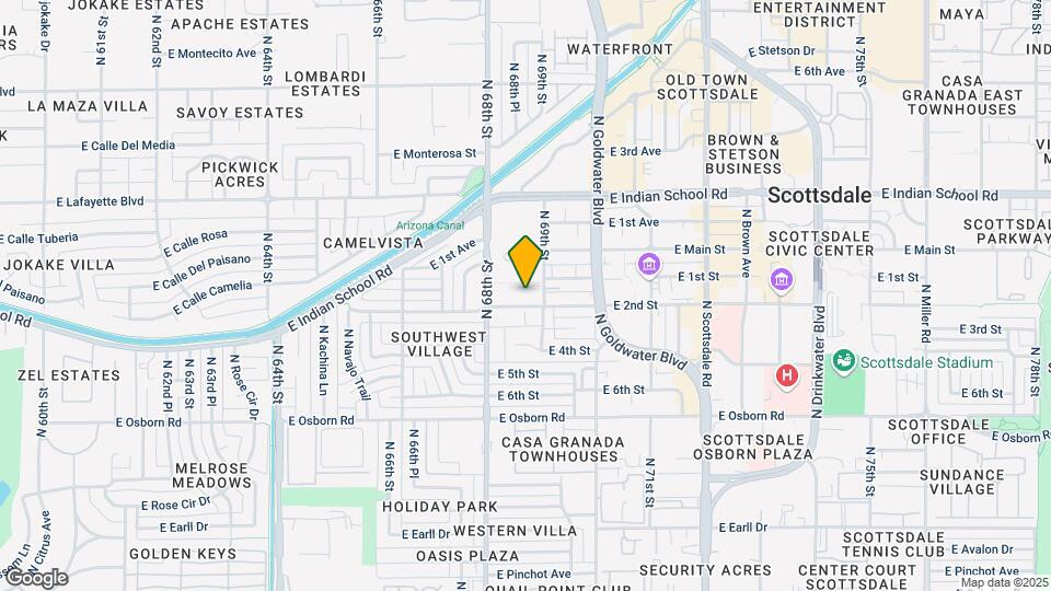 Scottsdale Palms Map and Location Details