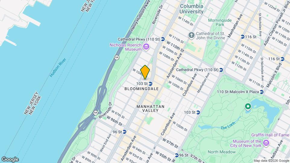 251 W 103rd St Mapa y Detalles de la Ubicación