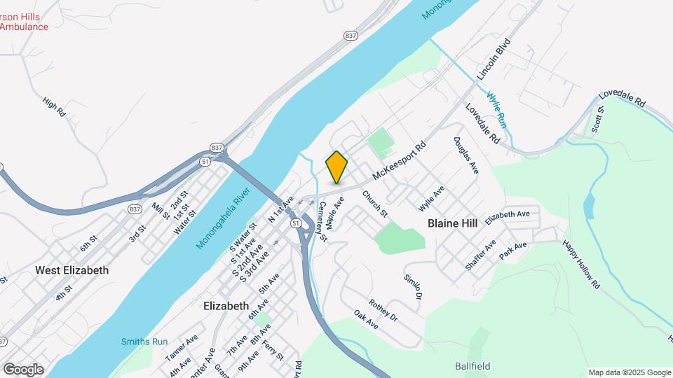 163 McKeesport Rd Mapa y Detalles de la Ubicación