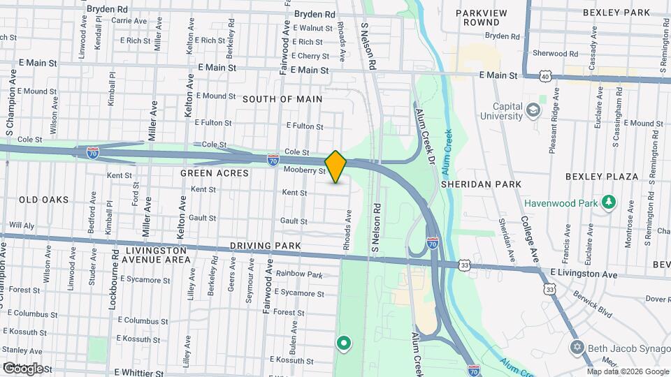 1812 Kent St, Unit Apt A Map and Location Details